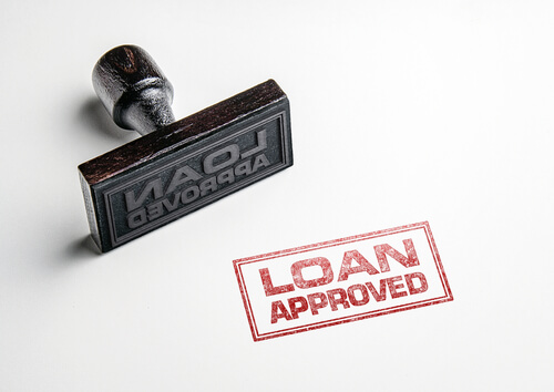 Image of a Stamp "LOAN APPROVED"