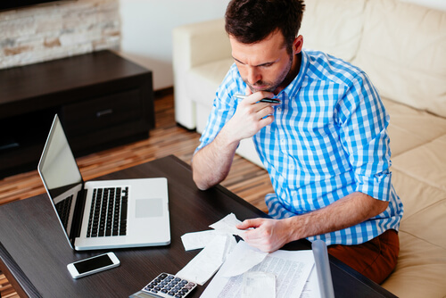 Image of a man planning to get a loan, Image by Direct Finance Loans